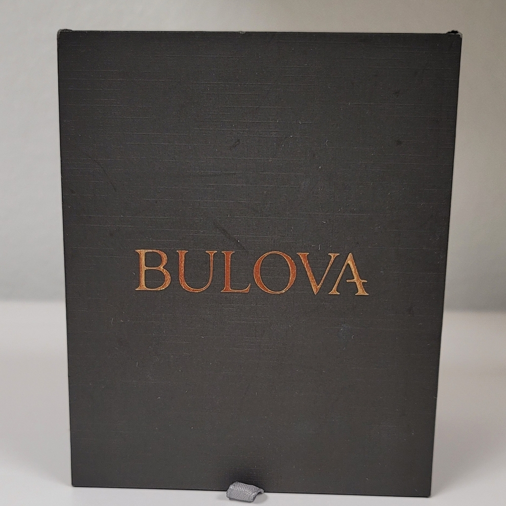 Bulova Octava Black Stone Watch